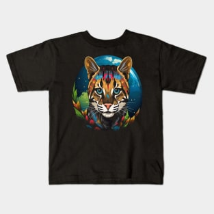 Ocelot Earth Day Kids T-Shirt